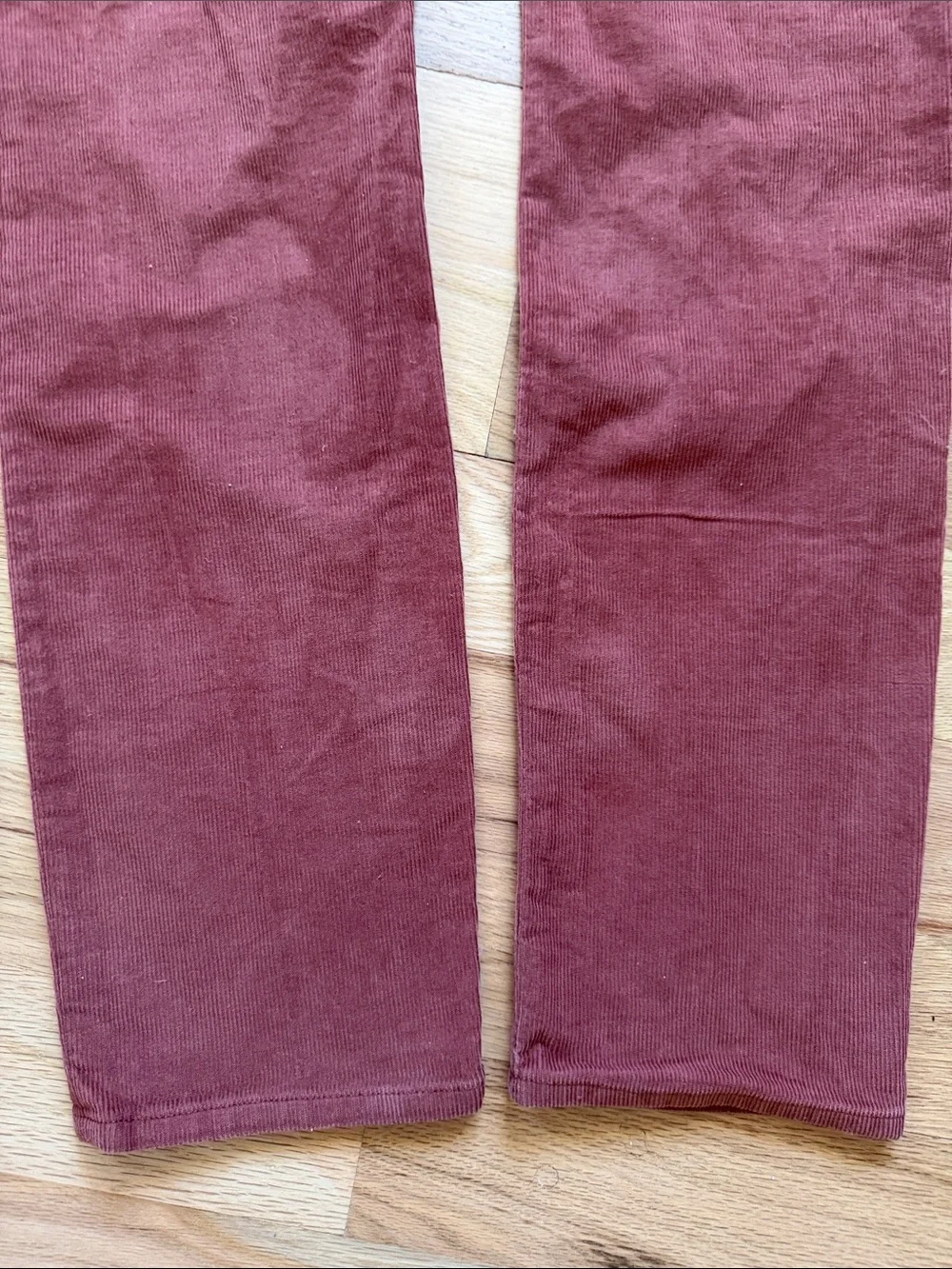 J. Crew Men's Style 250 Corduroy Pants in Rust Red Waist 34 x Length 34